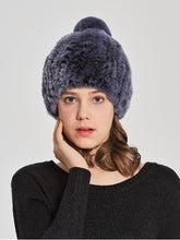 Load image into Gallery viewer, Rex rabbit beanie with pom pom