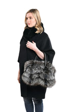 Fox fur handbag
