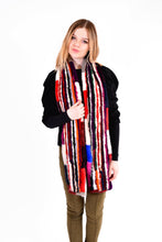 Load image into Gallery viewer, Knitted mink multi color scarf