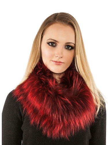 Knitted fox infinity scarf