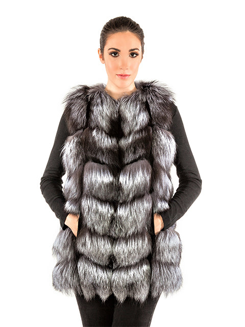 ◇marie claire ◇ Drop sleeve fur vest (MAEDVT07MBE) KF824-silver.a.jpg?v=1528351019