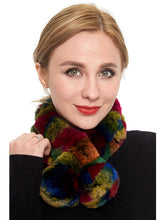 Load image into Gallery viewer, Rex rabbit scarf with pom pom