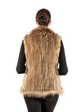 Load image into Gallery viewer, Rabbit vest with Finn raccoon trim
